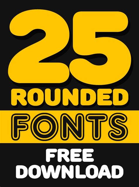 25 Free Rounded Fonts For Designers Round Font Free Fonts Download