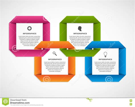 Abstract Options Infographics. Design Template Origami Style Options Banner. Stock Vector ...
