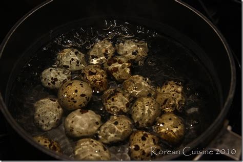 Korean Cuisine Quail Eggs In Soy Sauce 메추리알 조림