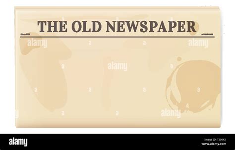 Old Blank Newspaper Template