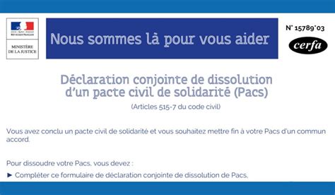 Cerfa 1572602 Convention Type De Pacte Civil De Solidarité Pacs