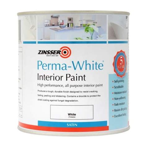 Zinsser Perma White Interior Mould Resistant Satin Paint Sam Turner