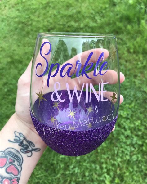 Sparkle And Wine Glass Peek A Boo Glitter Wine Glass Glitter Etsy Glitter Wine Glass Glitter