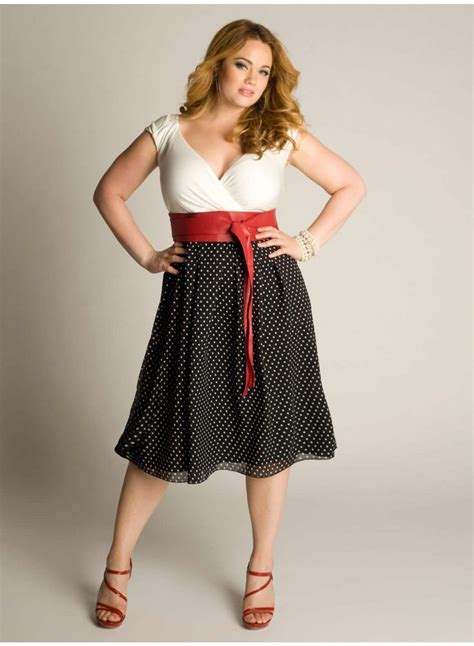 Millie Vintage Polka Dot Plus Size Dress Plus Size Vintage Dresses