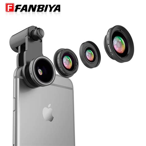 Fanbiya 4in1 Phone Lens Camera Clip Cpl Polarized Lens10x Macro