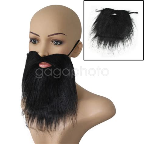 Black Facial Hair Beard Fake Moustache Halloween Costume Fancy Dress Party Chic In Party Diy