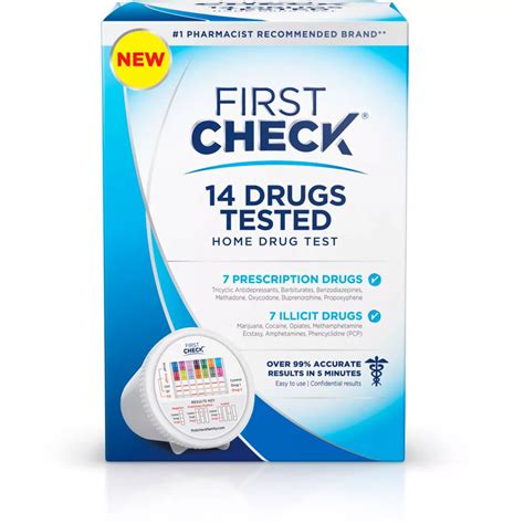 First Check At Home 14 Drug Testing Kit Results In 5 Minutes With Over