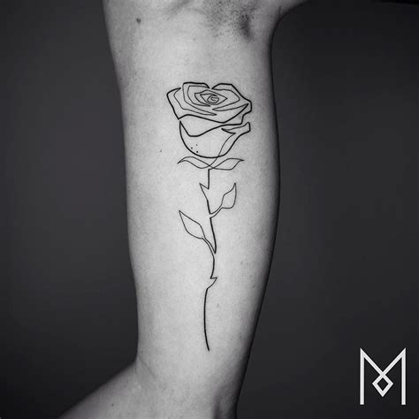 Minimalist Single Line Tattoos By Iranian German Artist 15 Pics