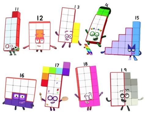 Numberblocks Coloring Pages 11 20 Kidsworksheetfun