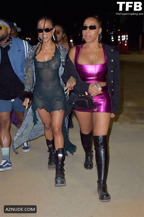 Karrueche Tran Sexy Seen Showing Off Her Naked Body In A See Through
