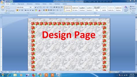 How To Design Page In Microsoft Word Youtube