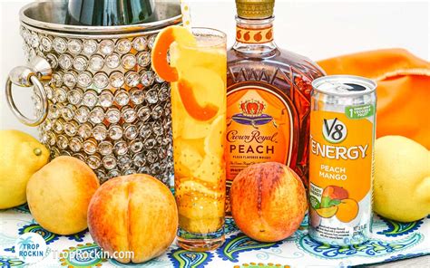 3 Ingredient Peach Crown Royal Mixed Drink Trop Rockin