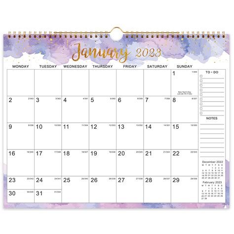 Buy Amazon Brand Eono Wall Calendar 2023 Calendar 2023 Covers Jan