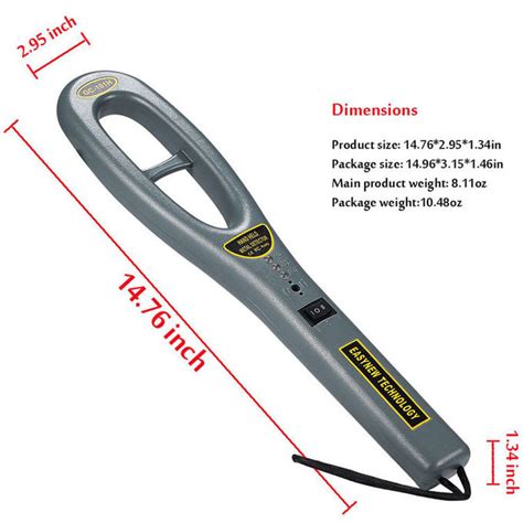 Gc101h Hand Held Security Metal Detector Wand Energy Saving For Airport