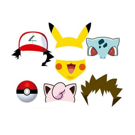 Pokemon Photo Booth Props Free Printable Anime Gallery