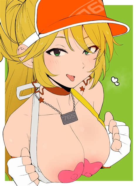 Rule 34 Artist Request Blush Breasts Cap Erect Nipples Hat Hoshii Miki Idolmaster Idolmaster