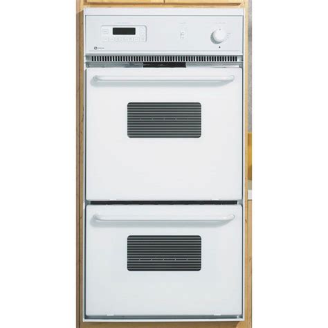 Maytag 24 In Double Electric Wall Oven Self Cleaning In White