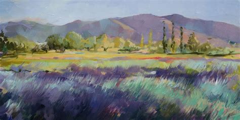Lavender Fields At Sunset By Georgesse Gomez On Artfully Walls