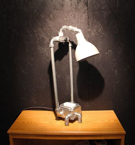 Conduit Table Lamp Metal With Usb Charger And By Muselightworks