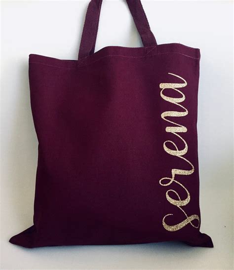Bridesmaid T Bag Personalized Tote Bags Custom Canvas Tote Name