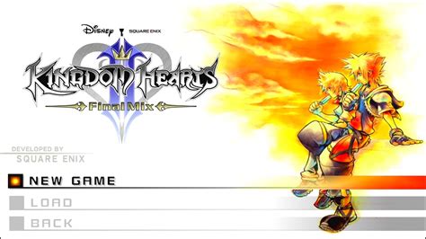 Kingdom Hearts Ii Final Mix Title Screen Ps4 Youtube
