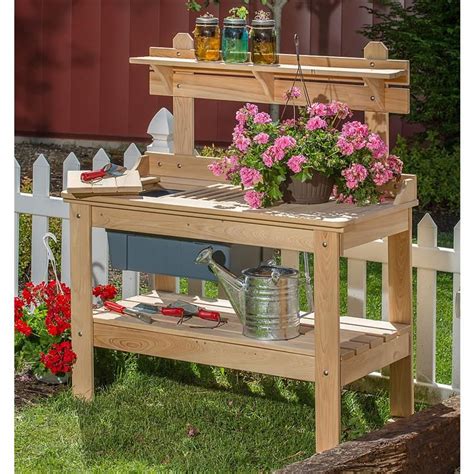 Cypress Potting Table Potting Table Best Garden Tools Potting Tables