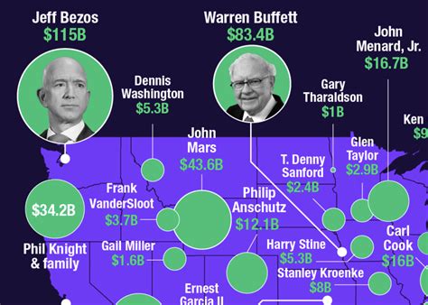 Map The Richest Person In Each Us State
