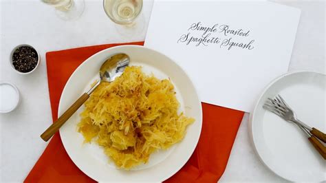 Easiest Roasted Spaghetti Squash Martha Stewart Youtube