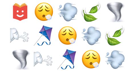 💨🍃🌬️ Wind Emojis Collection 😮‍💨💨🍃🌪️🌬️🪁 — Copy And Paste