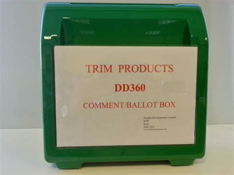 Ballot And Suggestion Boxes Display Developments