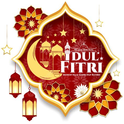 Hari Raya Banner Vector Png Images Lettering Text Of Hari Raya Idul