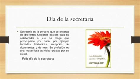Pronunciation of dia de la secretaria with 1 audio pronunciations. Felíz Día de la Secretaria 2016: imágenes, frases y ...