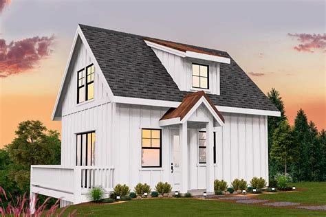 Every square inch of your house plan matters! Simple Modern Farmhouse Plan Under 1,000 Square Feet ...