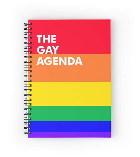 The Gay Agenda Spiral Notebooks By Aramisart Redbubble