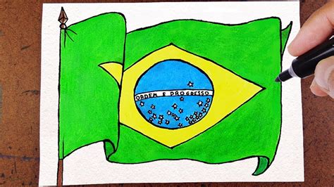 Como Desenhar A Bandeira Do Brasil Dia Da Independência 7 De Setembro