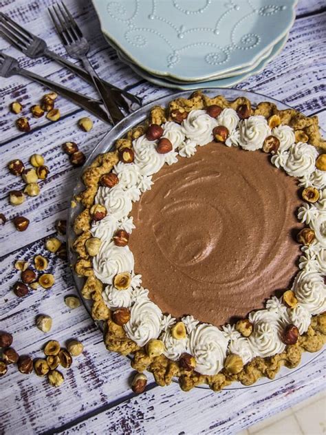 Vegan Chocolate Hazelnut Silk Pie Fragrant Vanilla Cake