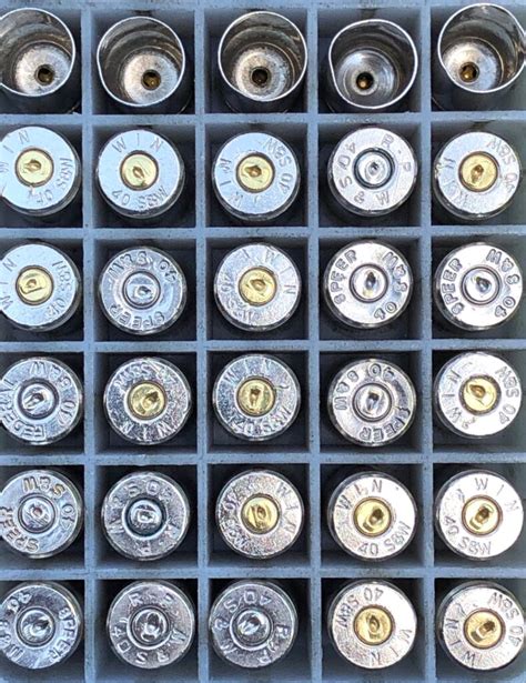Polished Nickel 40 Smith And Wesson Blue Ridge Brass