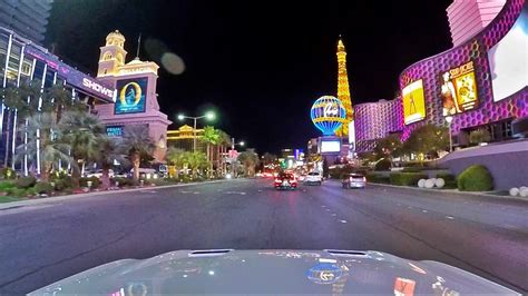 Driving The Las Vegas Strip At Night Time Lapse Youtube