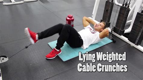 Lying Weighted Cable Crunches YouTube
