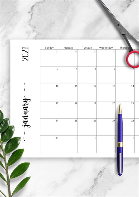 Printable Monthly Calendar Pdf Calendar Templates Printable Blank Monthly Calendar Template