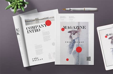 Free for personal and commercial use. Free Magazine Ad Mockup | Mockuptree