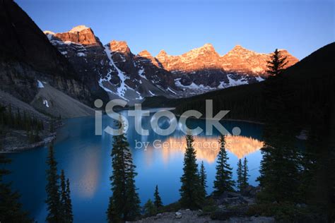 Moraine Lake Canadian Rockies Stock Photos