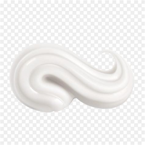 Swirl Of Simple Whipped Cream Isolated On White Royalty Free Svg Clip Art Library