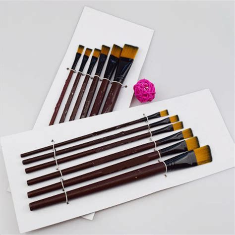 6pcs Artist Paint Brush Set Watercolor Acrylic Oil Painting Brushes
