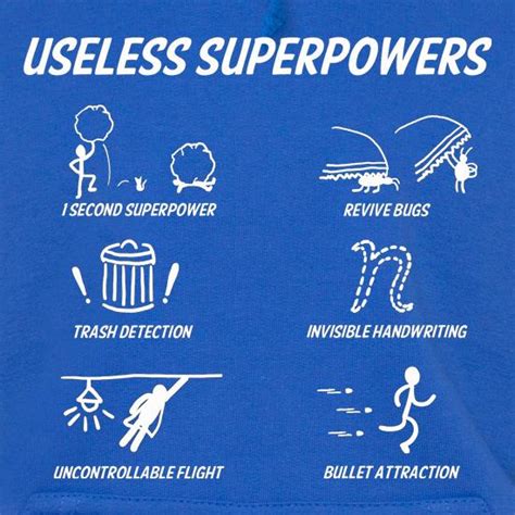 Useless Superpowers Hoodie By Chargrilled