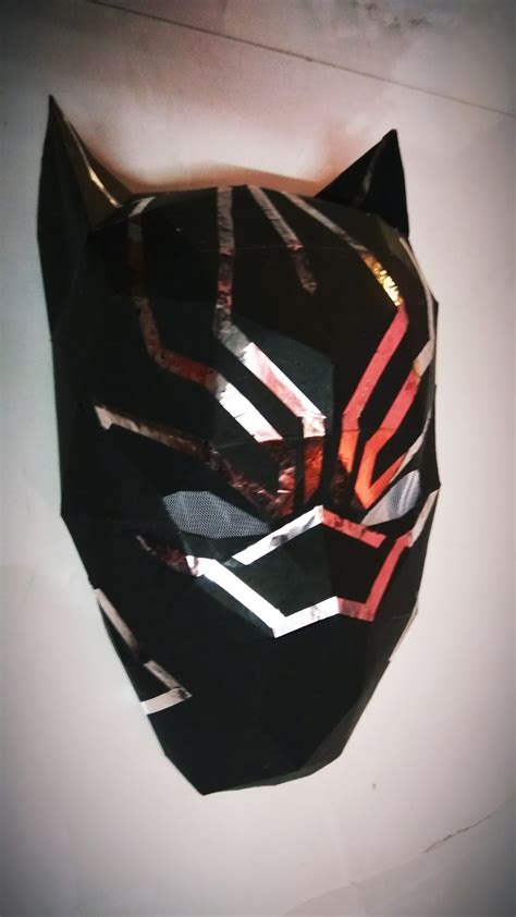 Diy Black Panther Mask With Paper