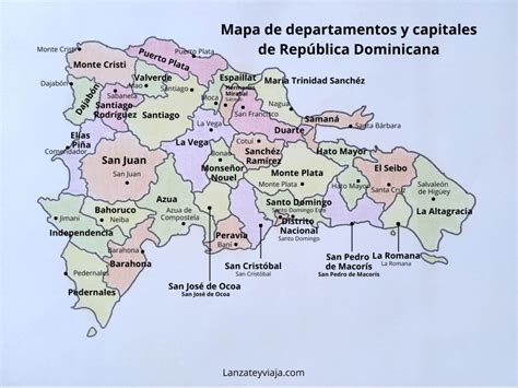 Lista De Provincias Y Capitales De República Dominicana 【apréndetelas