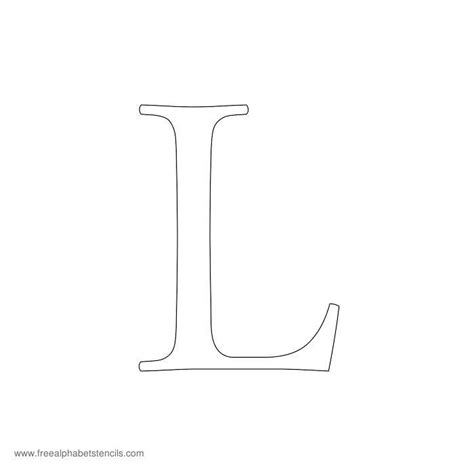 Large Letter L Stencils All Of Our Alphabet Stencils Are Reusable