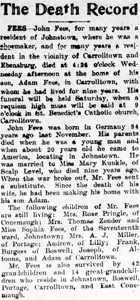 John Joseph Fees (1828-1913) - Find a Grave Memorial