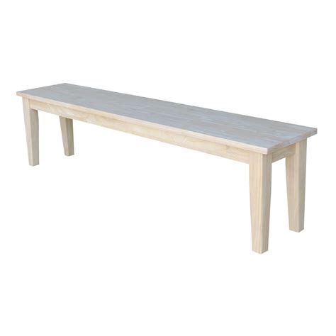 International Concepts Shaker Style Dining Bench Ready To Finish